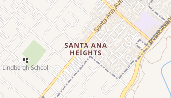 Santa Ana Heights, California map