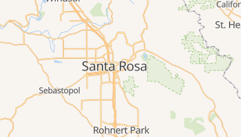 Santa Rosa, California map