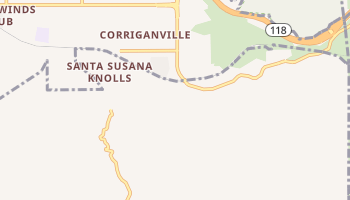 Santa Susana, California map