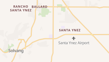 Santa Ynez, California map