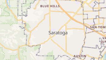 Saratoga, California map