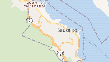 Sausalito, California map