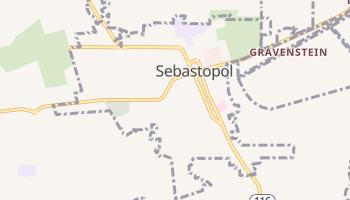 Sebastopol, California map