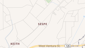 Sespe, California map