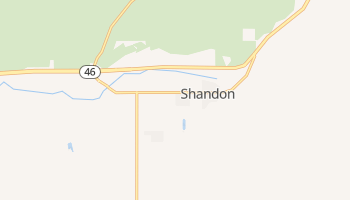 Shandon, California map