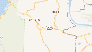 Shasta, California map