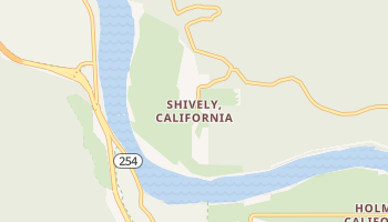 Shively, California map