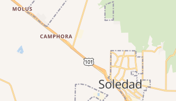 Soledad, California map