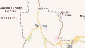 Sonora, California map