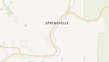 Springville, California map
