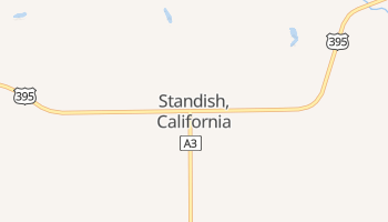 Standish, California map