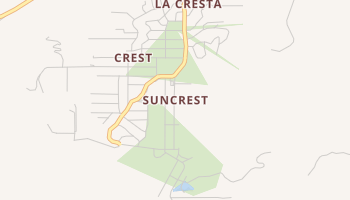 Suncrest, California map