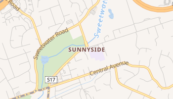 Sunnyside, California map