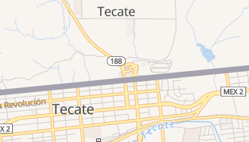 Tecate, California map