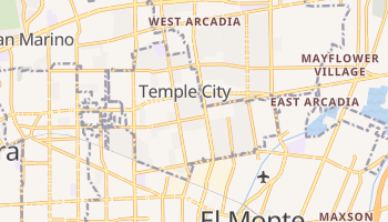 Temple City, California map