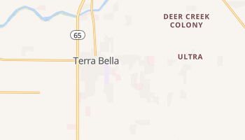 Terra Bella, California map
