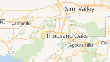 Thousand Oaks, California map