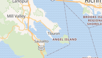 Tiburon, California map