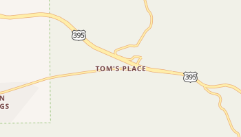 Toms Place, California map