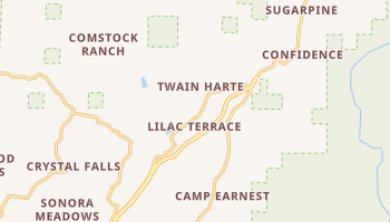 Twain Harte, California map