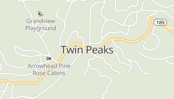 Twin Peaks, California map