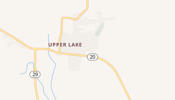 Upper Lake, California map