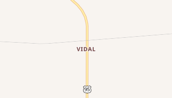 Vidal, California map