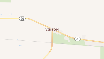 Vinton, California map
