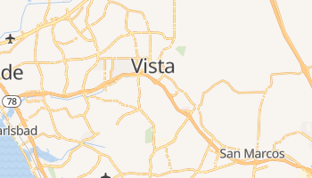 Vista, California map