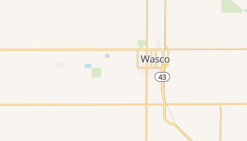 Wasco, California map