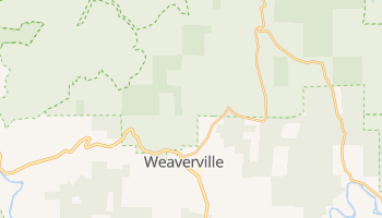 Weaverville, California map