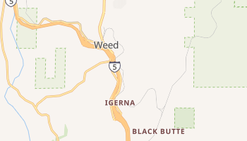Weed, California map