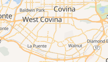 West Covina, California map