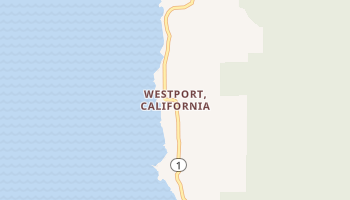 Westport, California map
