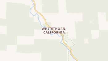 Whitethorn, California map