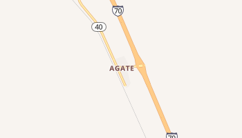 Agate, Colorado map