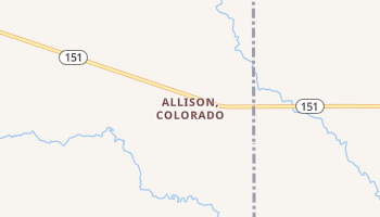 Allison, Colorado map