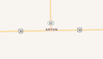 Anton, Colorado map