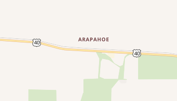 Arapahoe, Colorado map