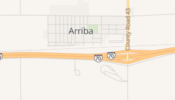 Arriba, Colorado map