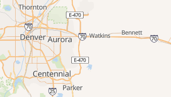 Aurora, Colorado map