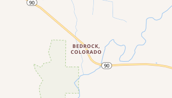 Bedrock, Colorado map