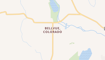 Bellvue, Colorado map