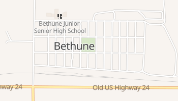Bethune, Colorado map