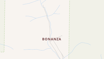 Bonanza, Colorado map