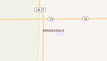 Briggsdale, Colorado map