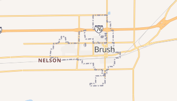 Brush, Colorado map