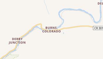 Burns, Colorado map