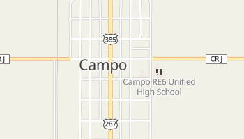 Campo, Colorado map