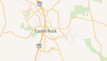 Castle Rock, Colorado map
